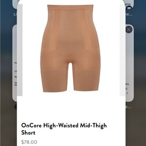 SPANX high waisted mid thigh short